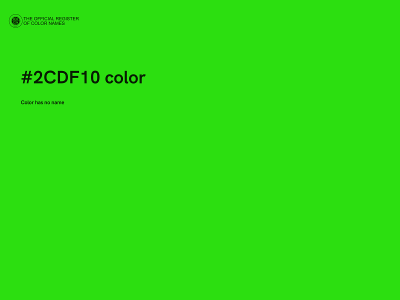 #2CDF10 color image