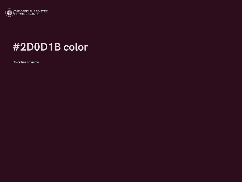 #2D0D1B color image