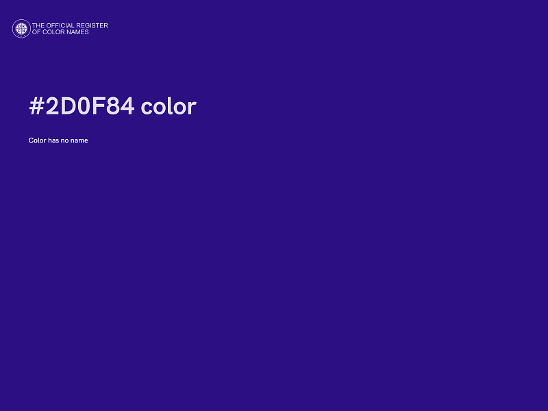 #2D0F84 color image