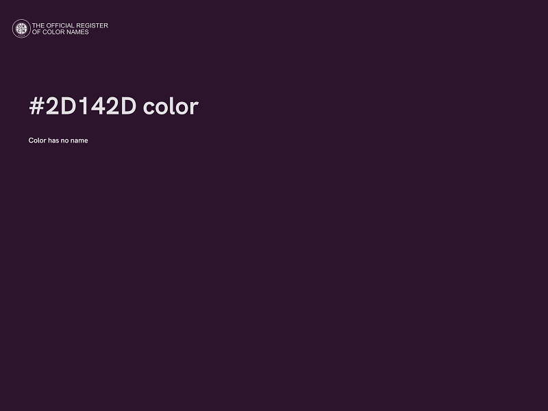 #2D142D color image