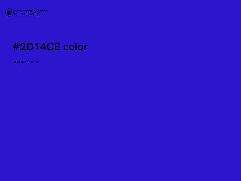 #2D14CE color image