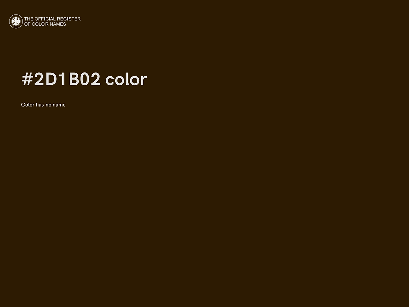 #2D1B02 color image