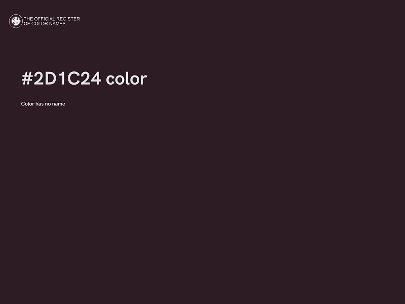 #2D1C24 color image