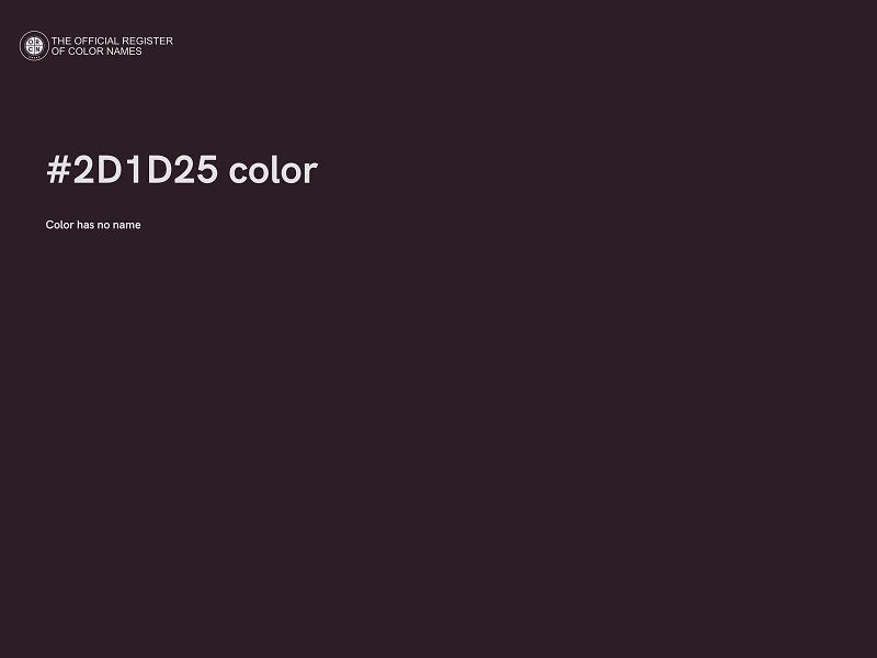 #2D1D25 color image