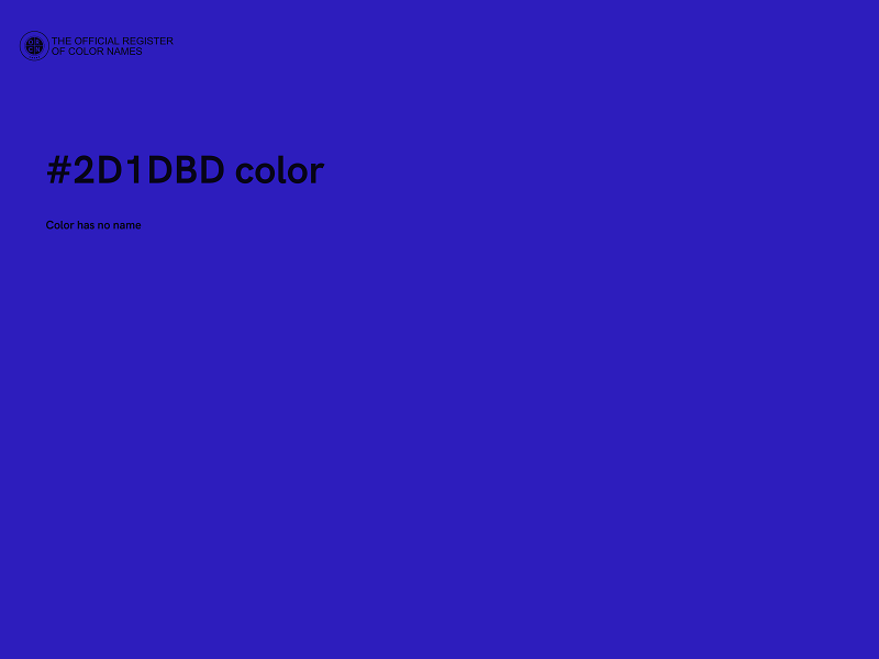 #2D1DBD color image