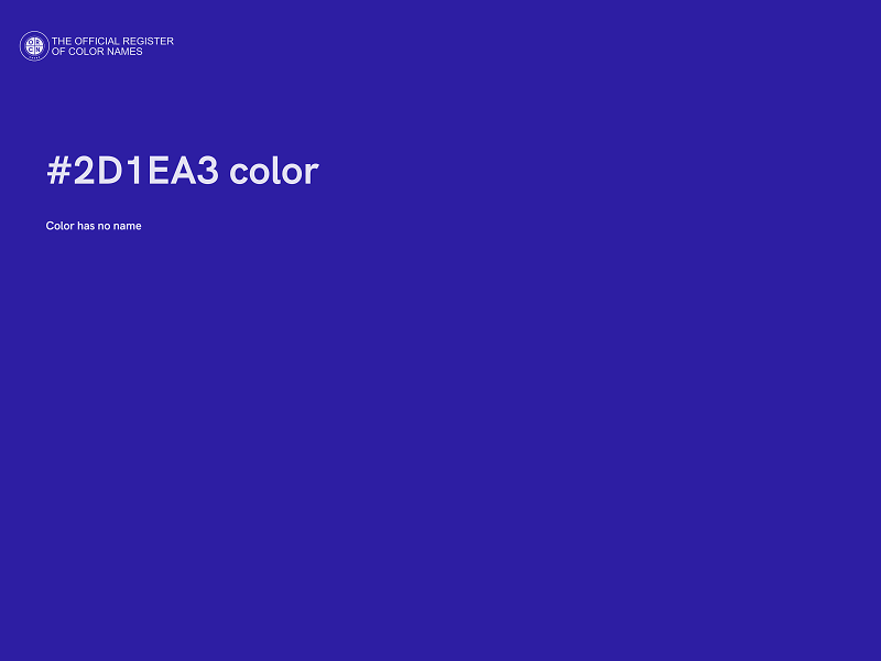 #2D1EA3 color image