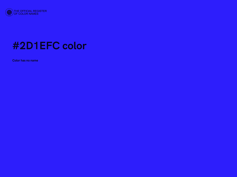 #2D1EFC color image