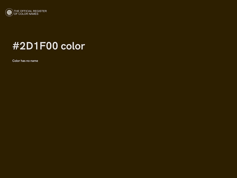 #2D1F00 color image