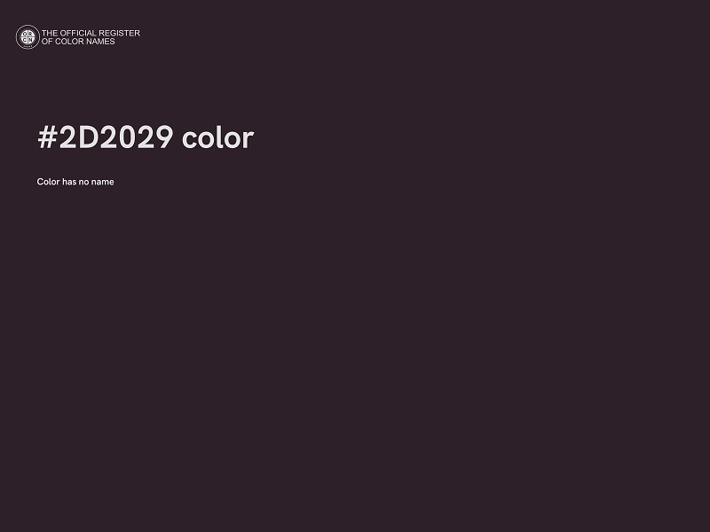 #2D2029 color image