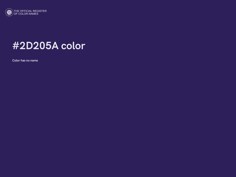 #2D205A color image