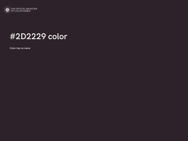 #2D2229 color image