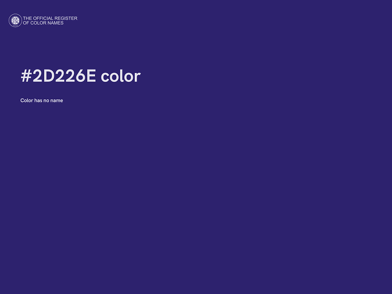 #2D226E color image