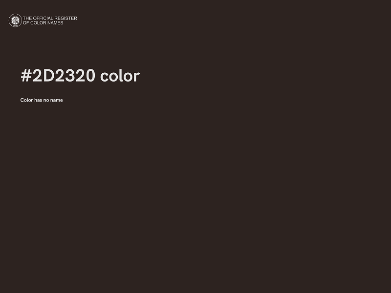 #2D2320 color image