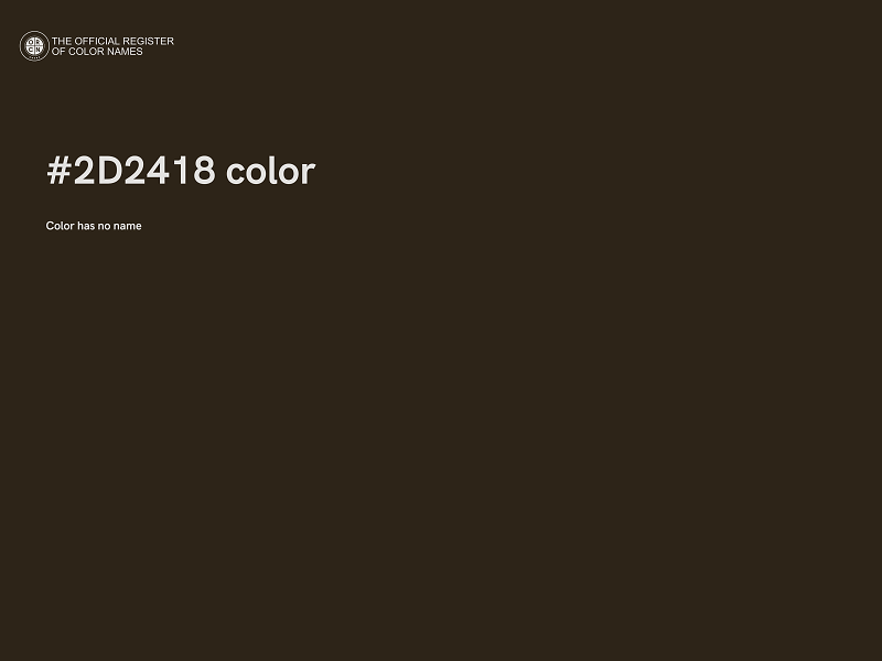 #2D2418 color image