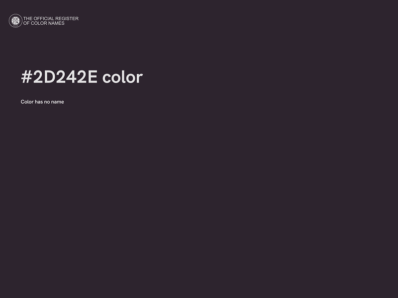 #2D242E color image