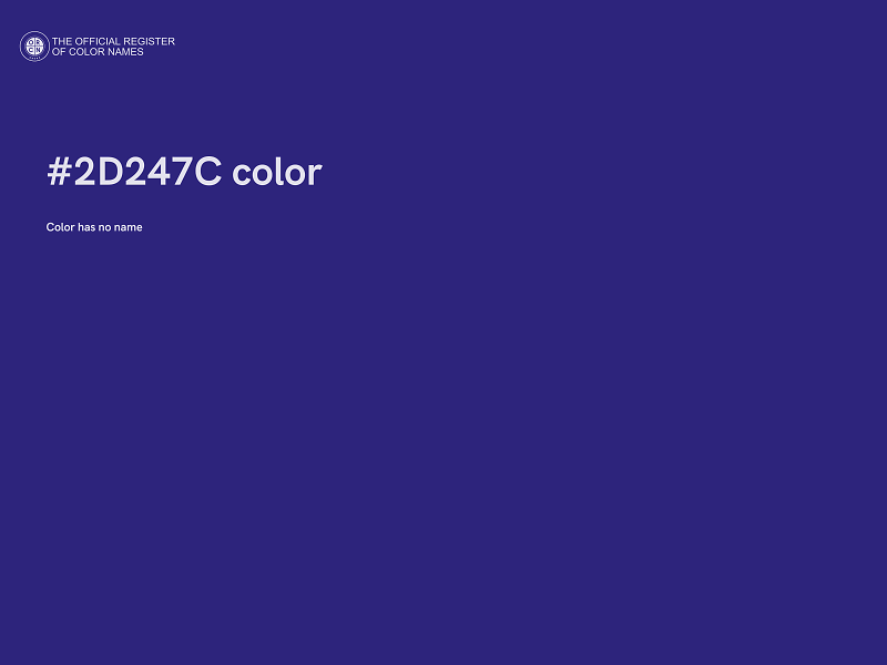 #2D247C color image