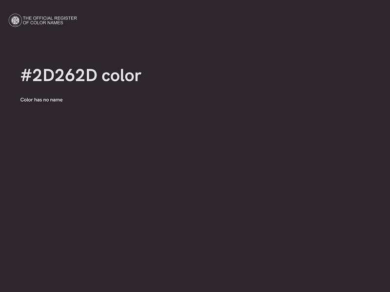 #2D262D color image