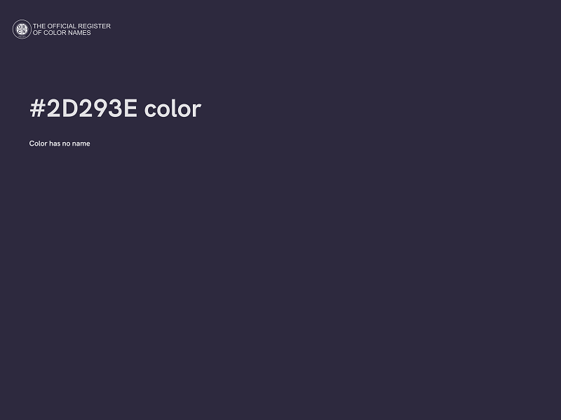 #2D293E color image