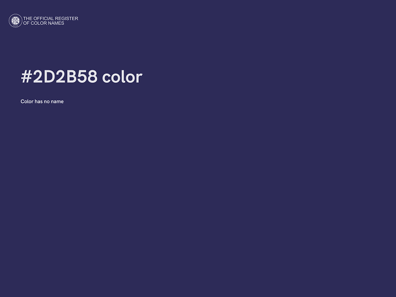 #2D2B58 color image