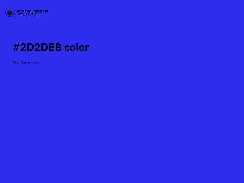 #2D2DEB color image