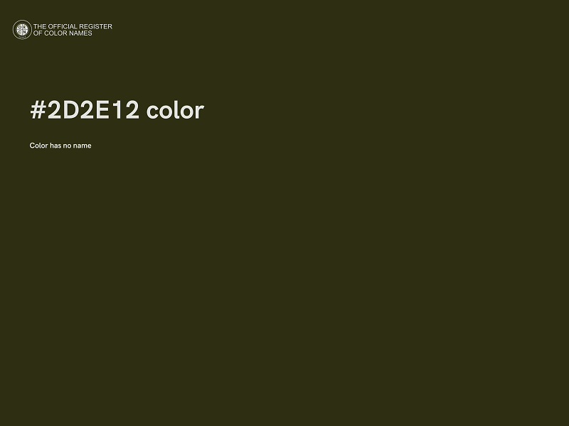 #2D2E12 color image