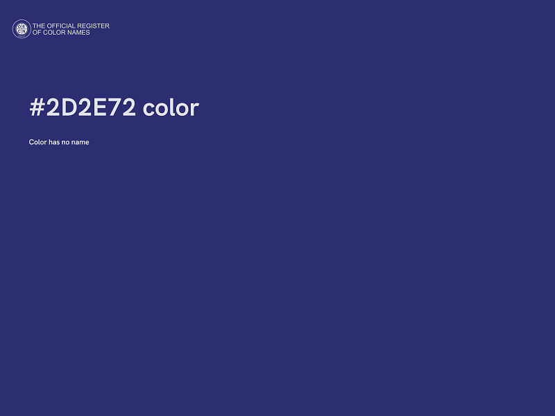 #2D2E72 color image