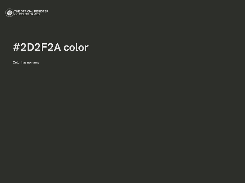 #2D2F2A color image