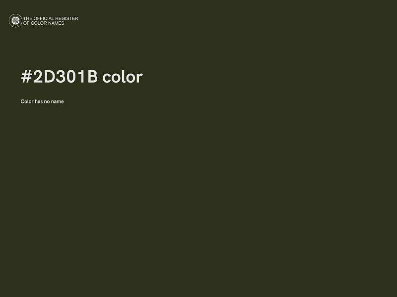 #2D301B color image