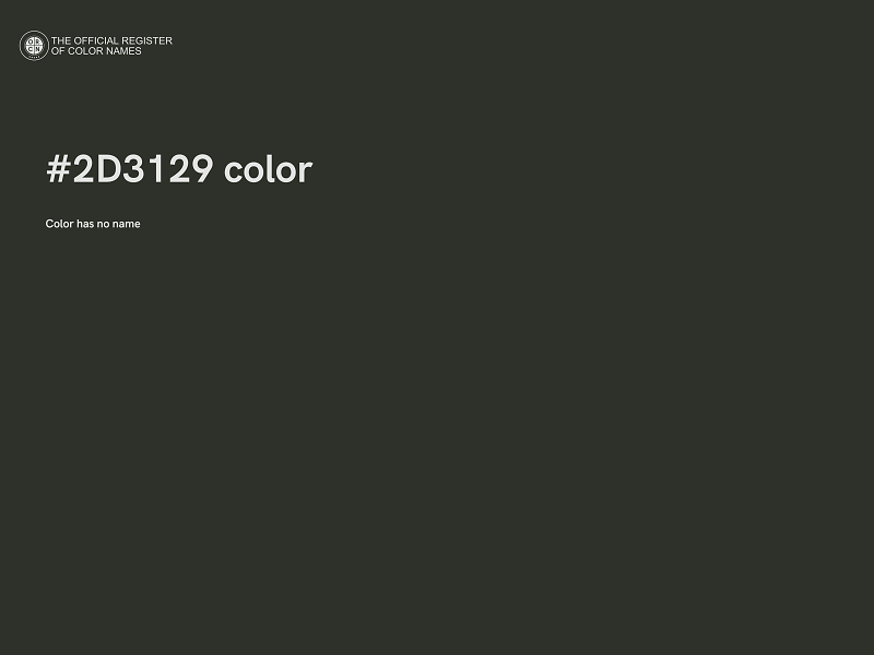 #2D3129 color image