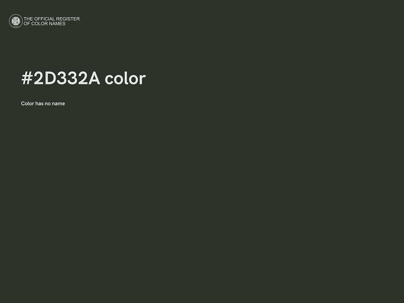 #2D332A color image