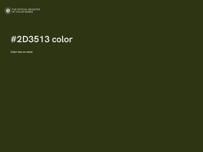 #2D3513 color image