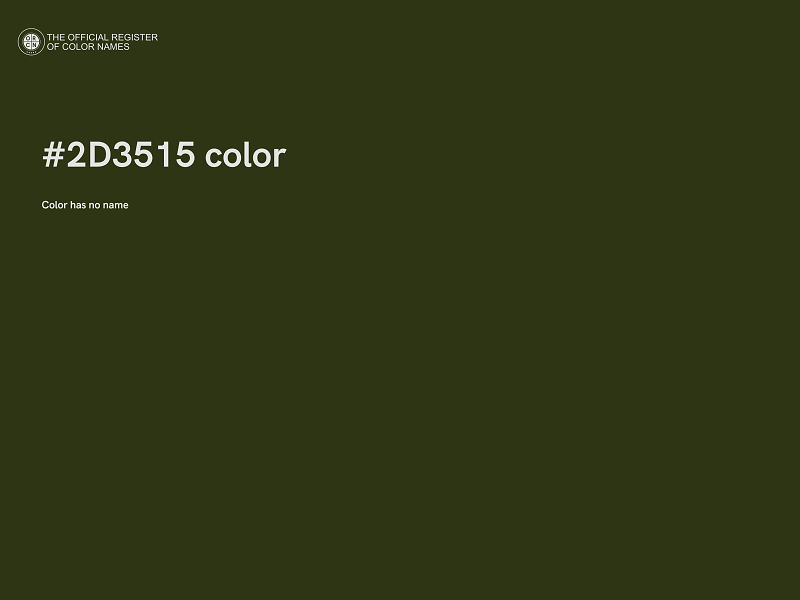 #2D3515 color image