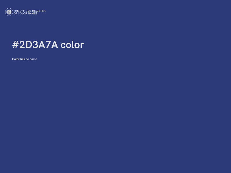 #2D3A7A color image