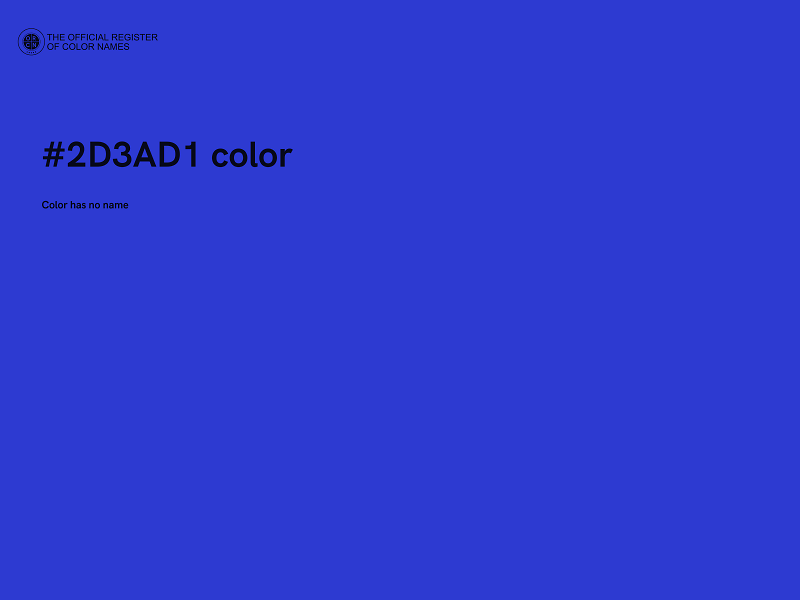 #2D3AD1 color image