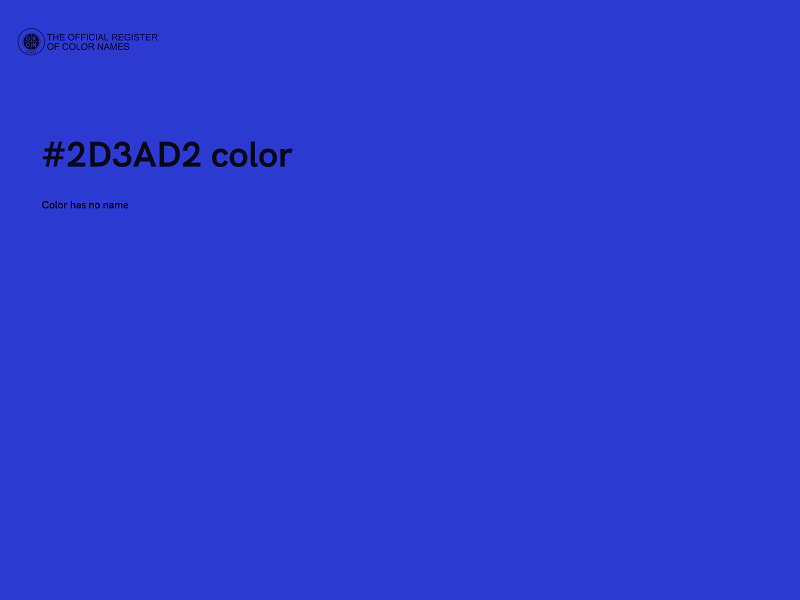 #2D3AD2 color image