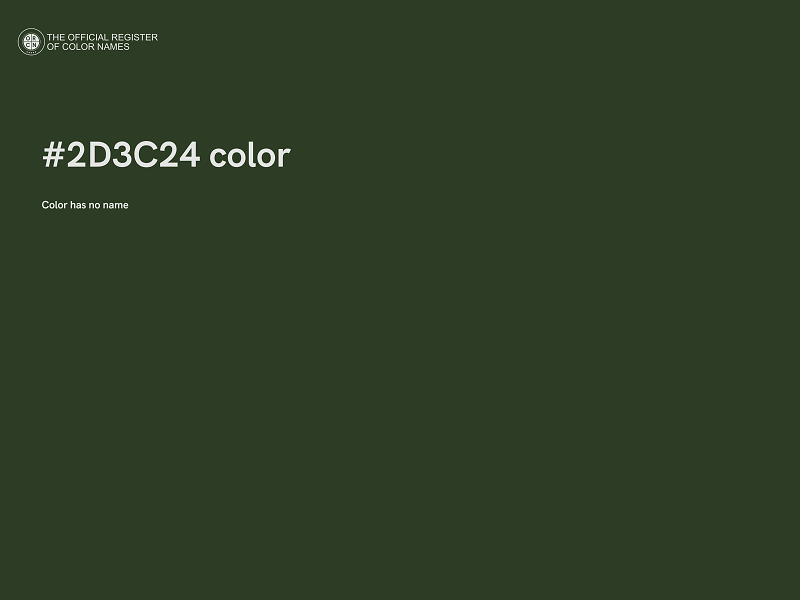 #2D3C24 color image