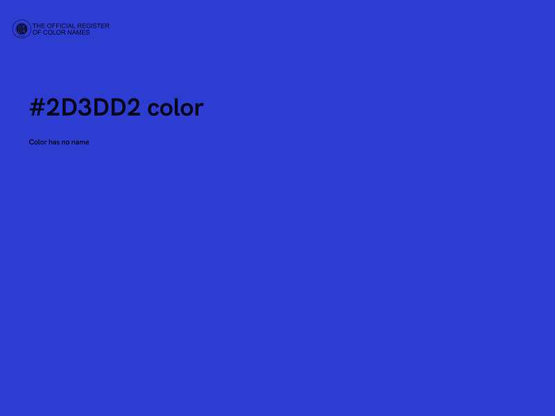 #2D3DD2 color image