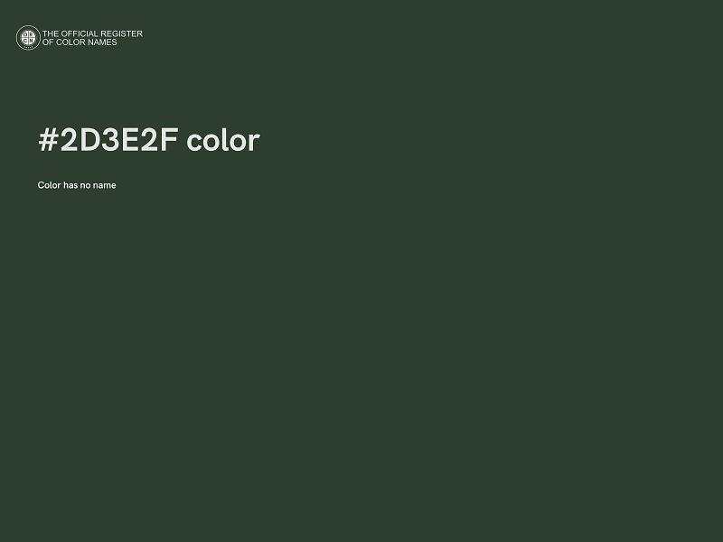 #2D3E2F color image