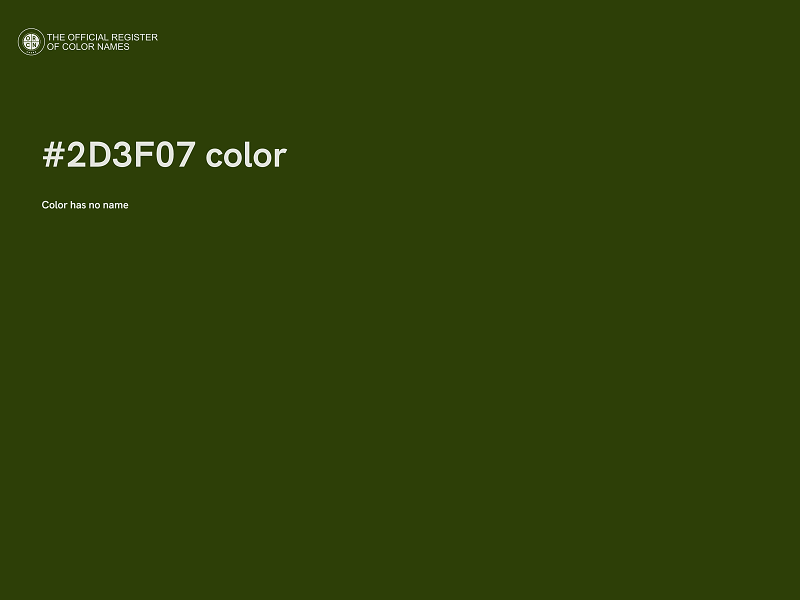 #2D3F07 color image