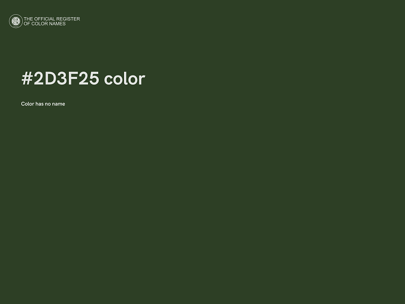 #2D3F25 color image