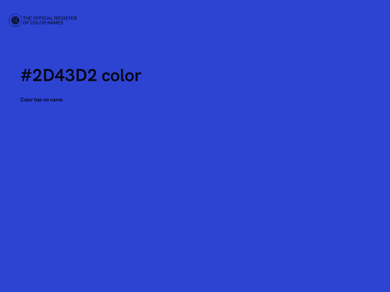 #2D43D2 color image