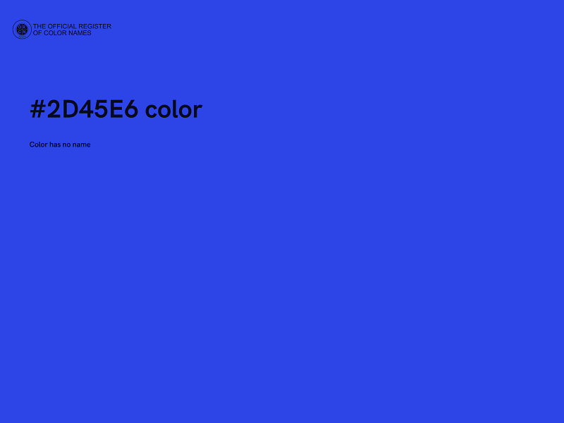 #2D45E6 color image