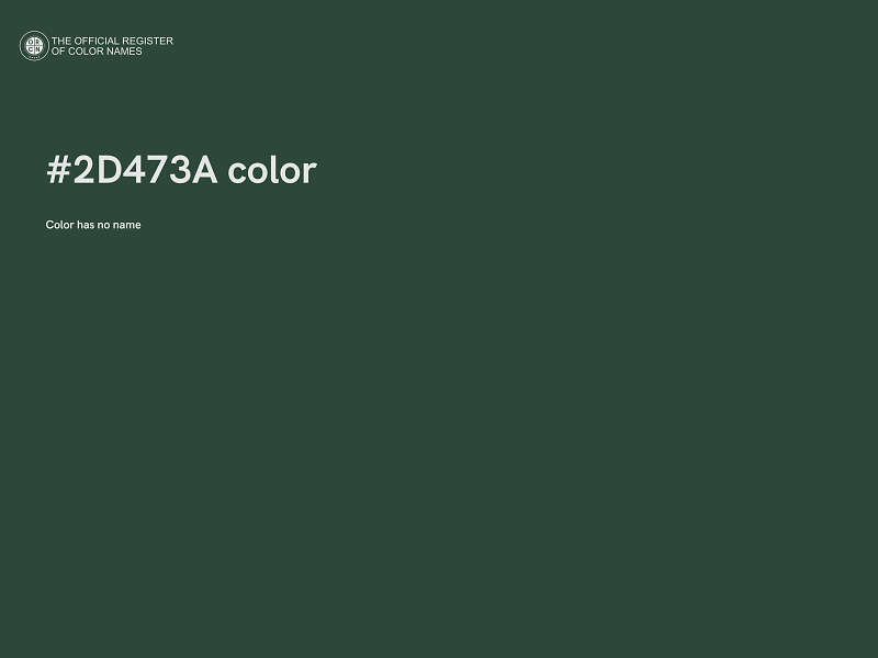 #2D473A color image