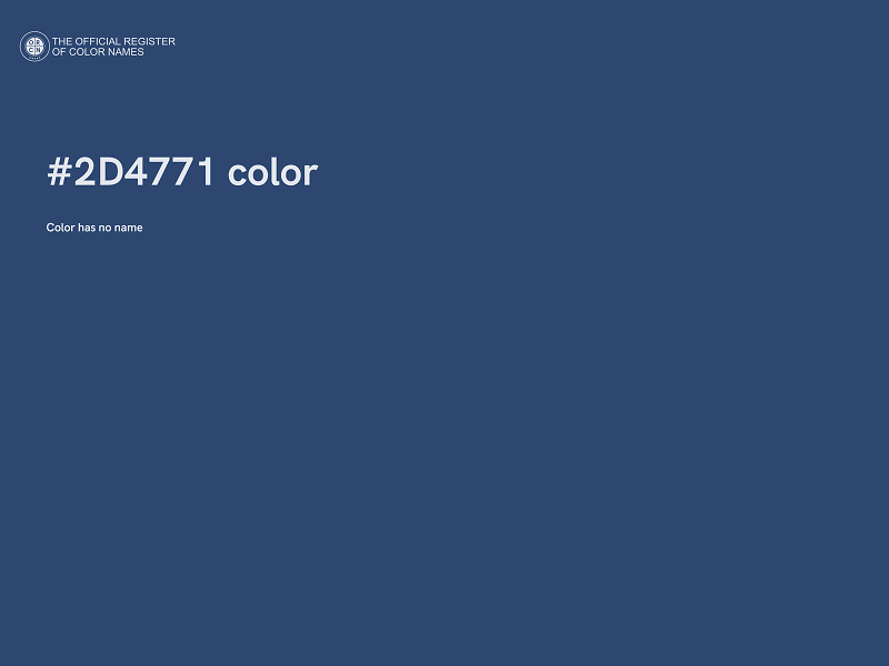 #2D4771 color image