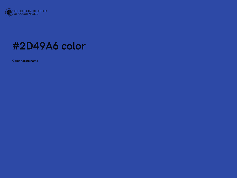 #2D49A6 color image