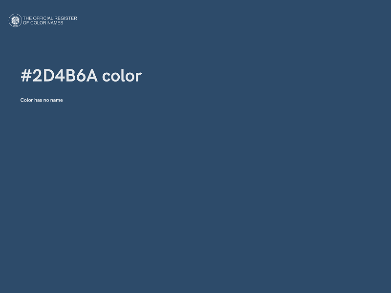 #2D4B6A color image