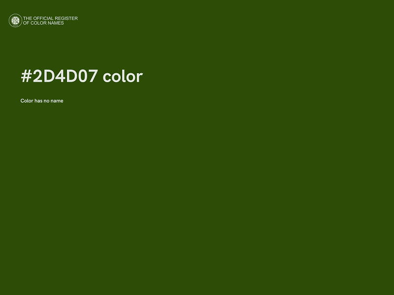 #2D4D07 color image