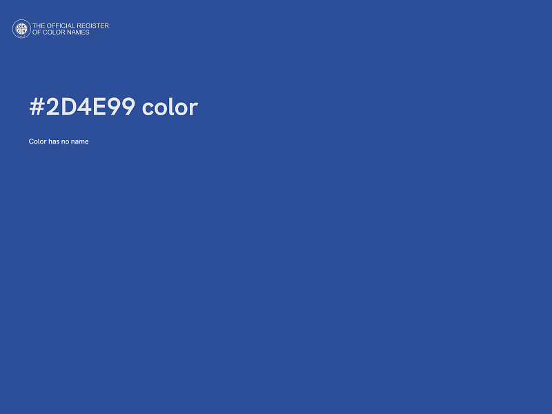 #2D4E99 color image