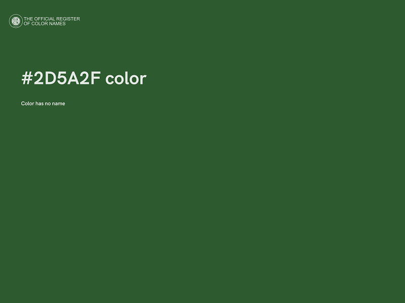 #2D5A2F color image