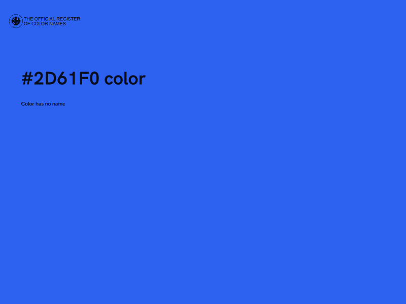 #2D61F0 color image